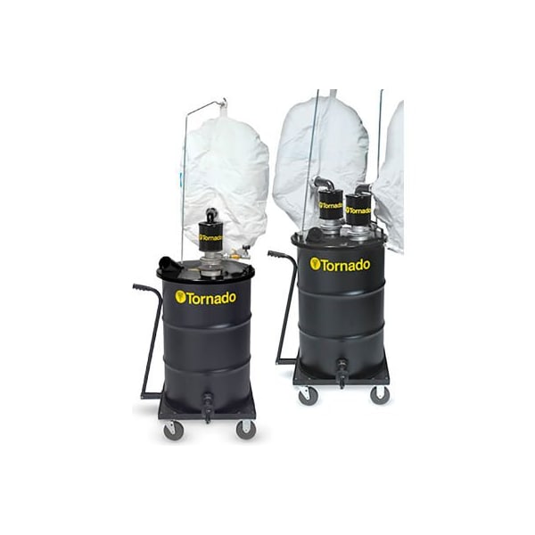 Powr-Flite Tornado Dual Air Jumbo Series Wet/Dry Industrial Vacuum, Black 95962 - main